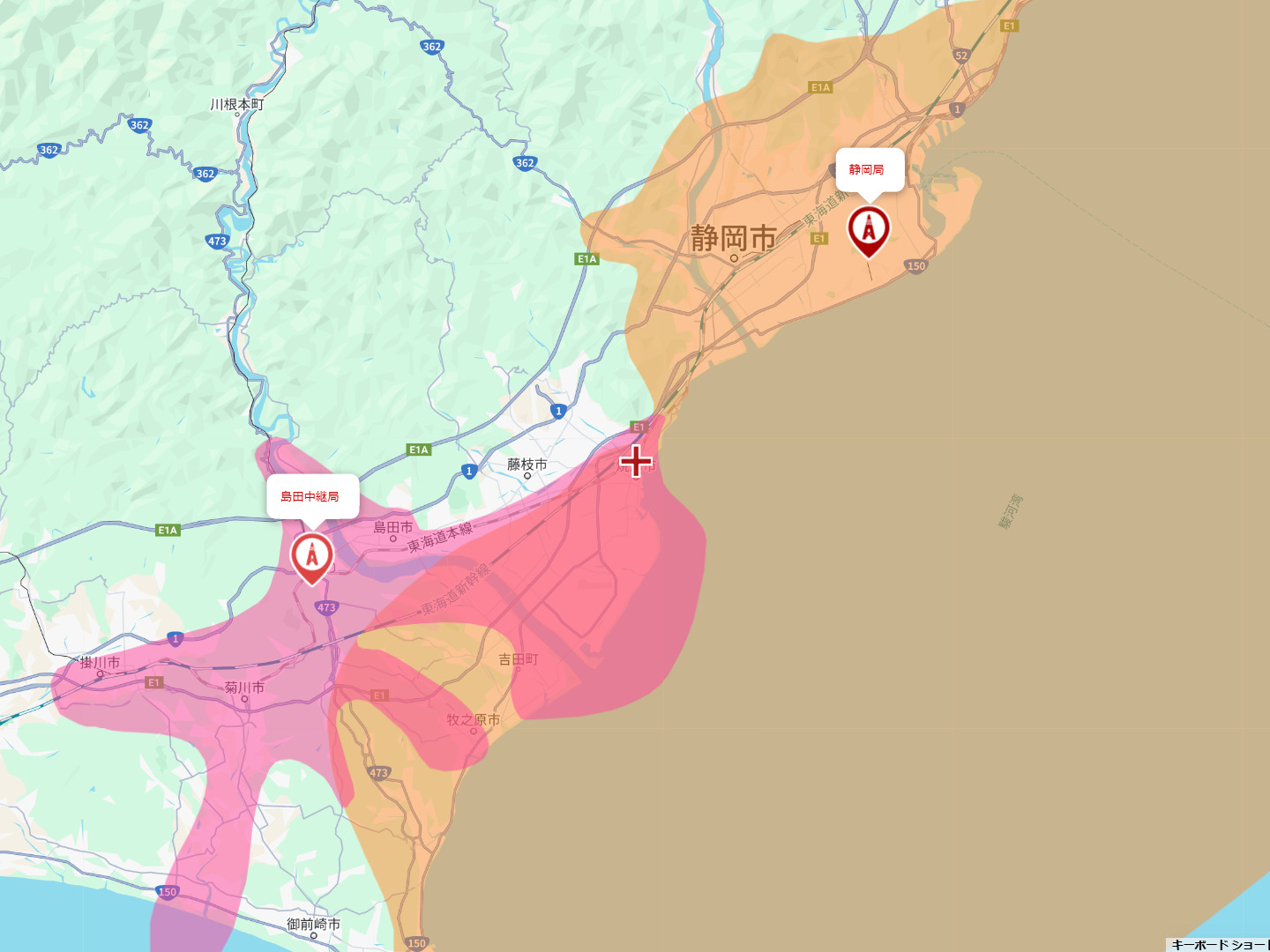 焼津市の電波事情